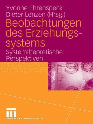 cover image of Beobachtungen des Erziehungssystems